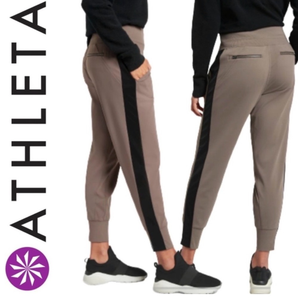 Athleta Venice velvet stripe jogger size large $99 value